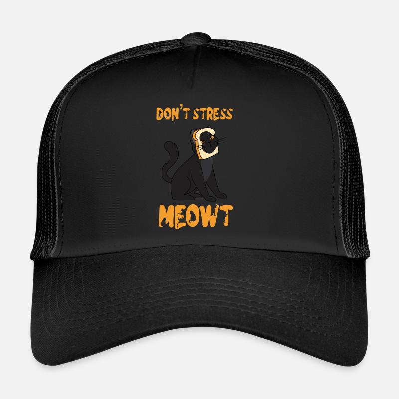 Don't Stress Meowt - Trucker Cap - black/black