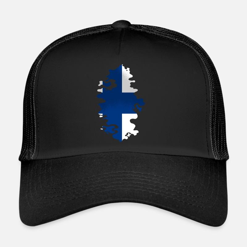 Drapeau finlandais Suomi Drapeau finlandais Look utilisé Casquette trucker 