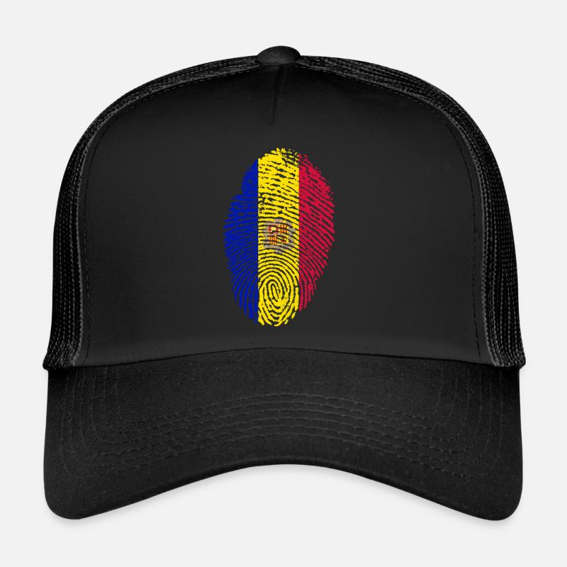 Drapeau d’Andorre Casquette trucker 