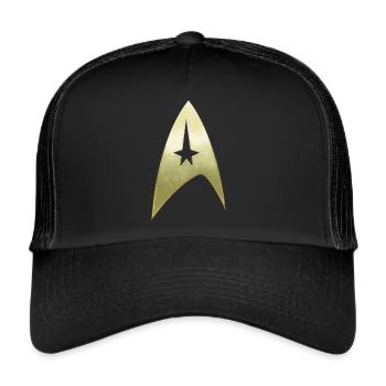 Star Trek The Original Series Besatzung Logo - Trucker Cap - Schwarz/Schwarz - Vorne