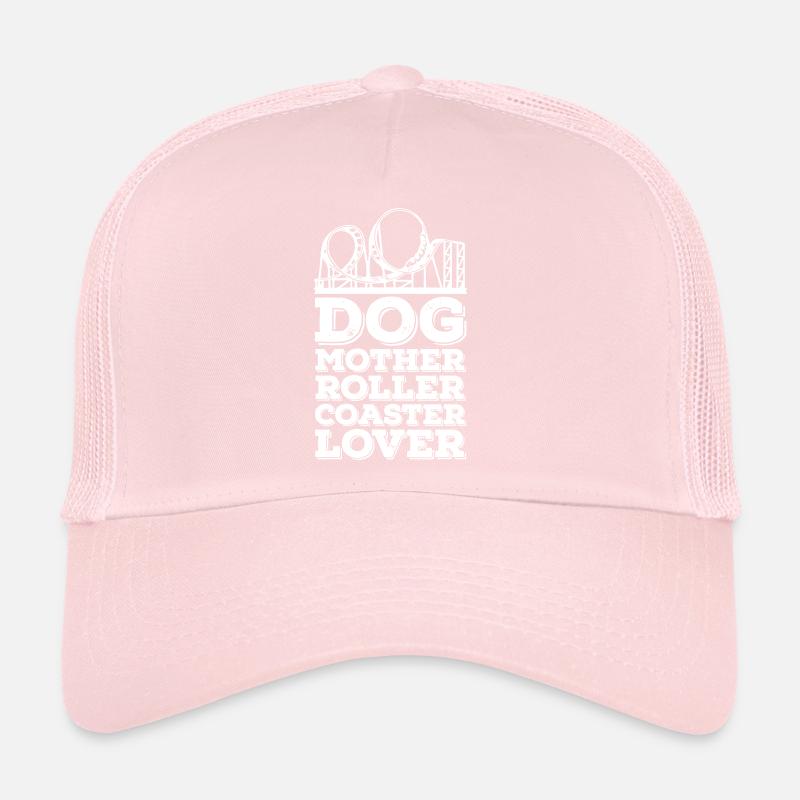 Dog Mother Roller Coaster Lover Trucker Cap