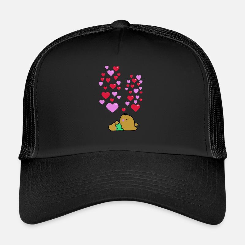Träume von der Liebe - Trucker Cap - Schwarz/Schwarz