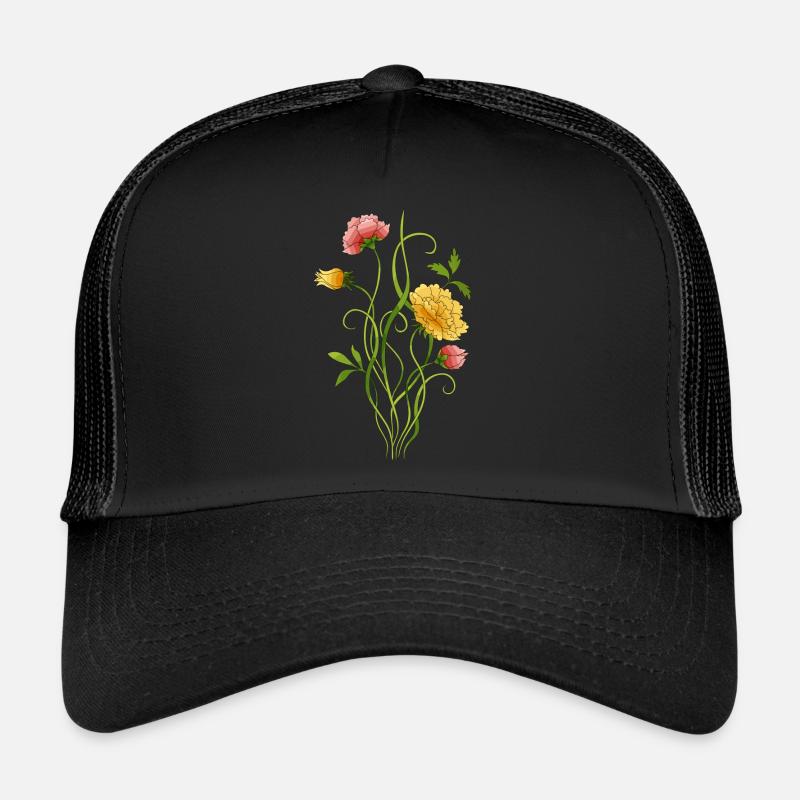 Fleur Casquette trucker 