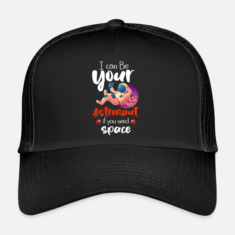 Weltall Logo Stern Spaceman Trucker Cap