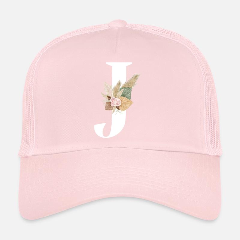 letter J flowers Trucker Cap