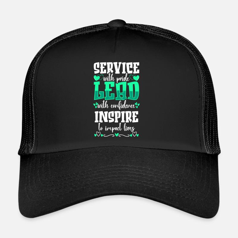 Arbeit Büro Firma - Trucker Cap - Schwarz/Schwarz