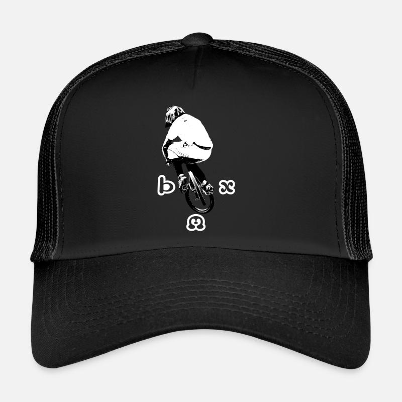 BMX Race Racing MTB Motocross - Trucker Cap - Schwarz/Schwarz