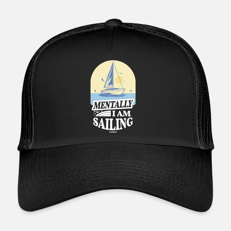 Segeln - Trucker Cap - Schwarz/Schwarz