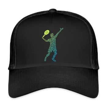 Padel Tennis Padel Tennis Boys Padel Player - Trucker Cap - black/black - Front