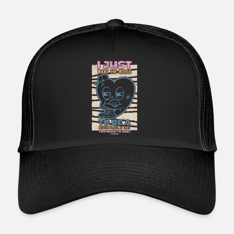 Heart World Peace Movement Trucker Cap