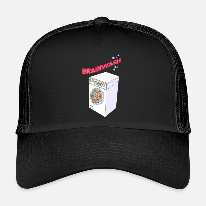 LAVER - Casquette trucker  - noir/noir