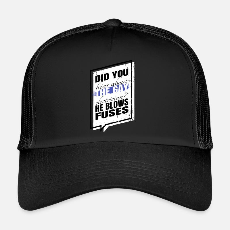 funny quote socket electrical activism Trucker Cap