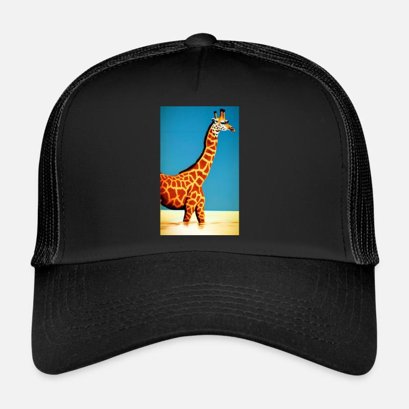 Coole Comic Zeichnung Giraffe Giraffa Trucker Cap