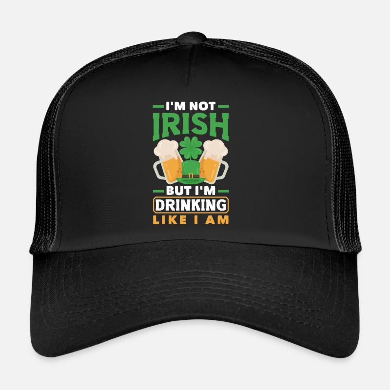 Boire comme un trèfle irlandais de la Saint-Patrick Casquette trucker 