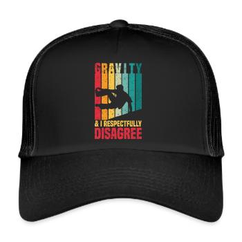 Parkour - Casquette trucker  - noir/noir - Devant