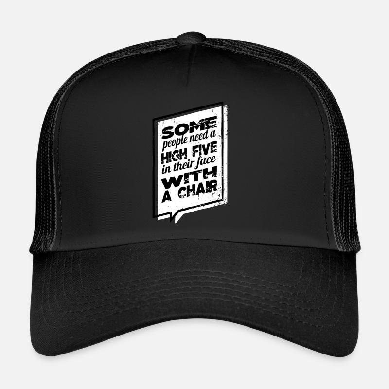 present idea gift idea geek happy sayings Trucker Cap