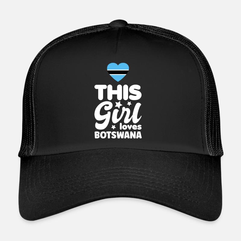 Drapeau du Botswana Drapeau du Botswana Afrique Casquette trucker 