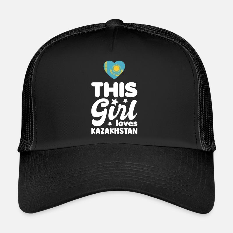 Drapeau du Kazakhstan Drapeau du Kazakhstan Casquette trucker 