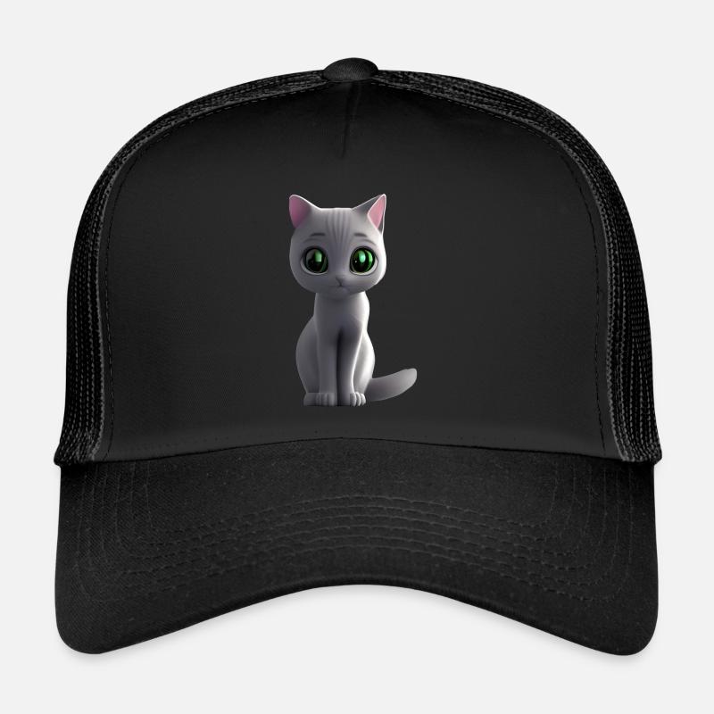 graue katze frei Trucker Cap