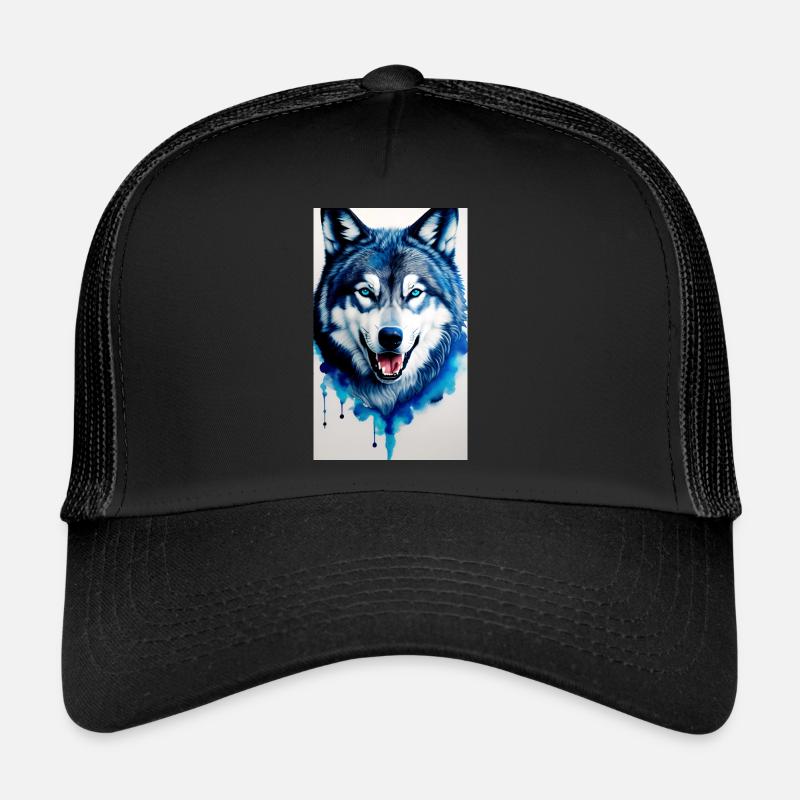 blauer Wolf Trucker Cap