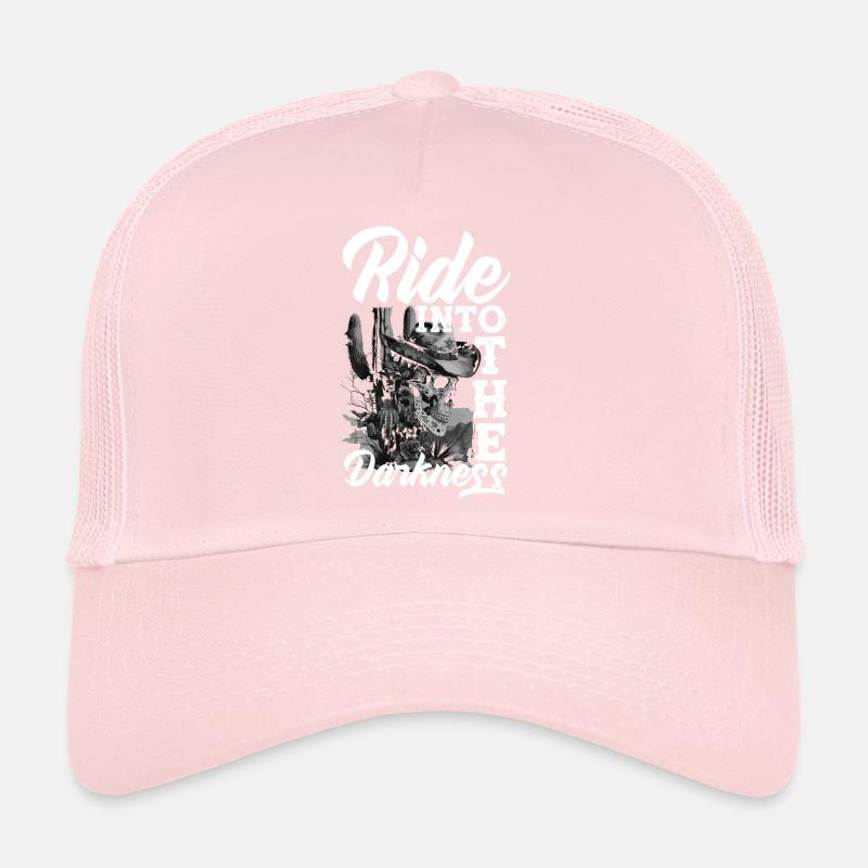 Roulez dans les ténèbres Gothic Alernative Cowboy Casquette trucker 