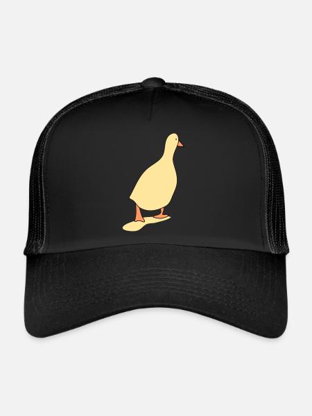 Duck bird 3 - Trucker Cap - black/black - Front
