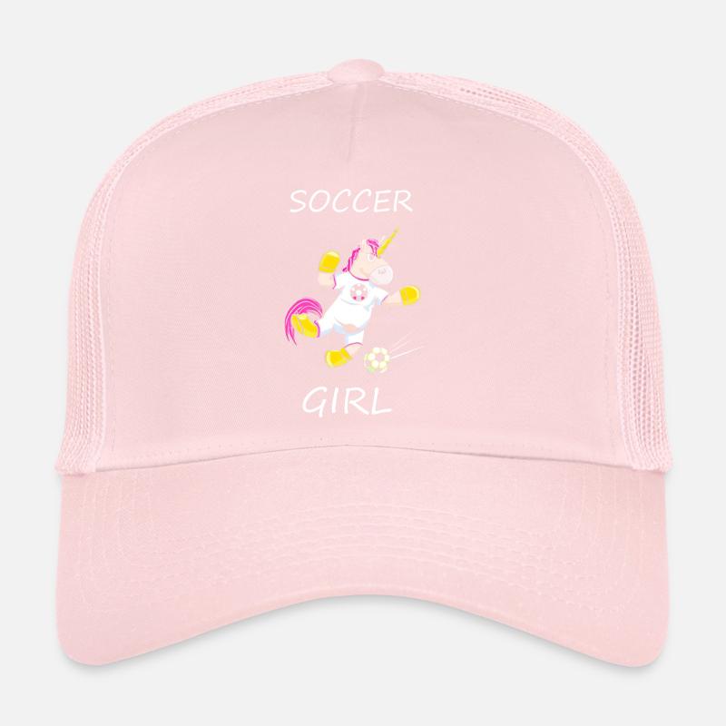 Fußball Einhorn Mädchen Spruch Trucker Cap