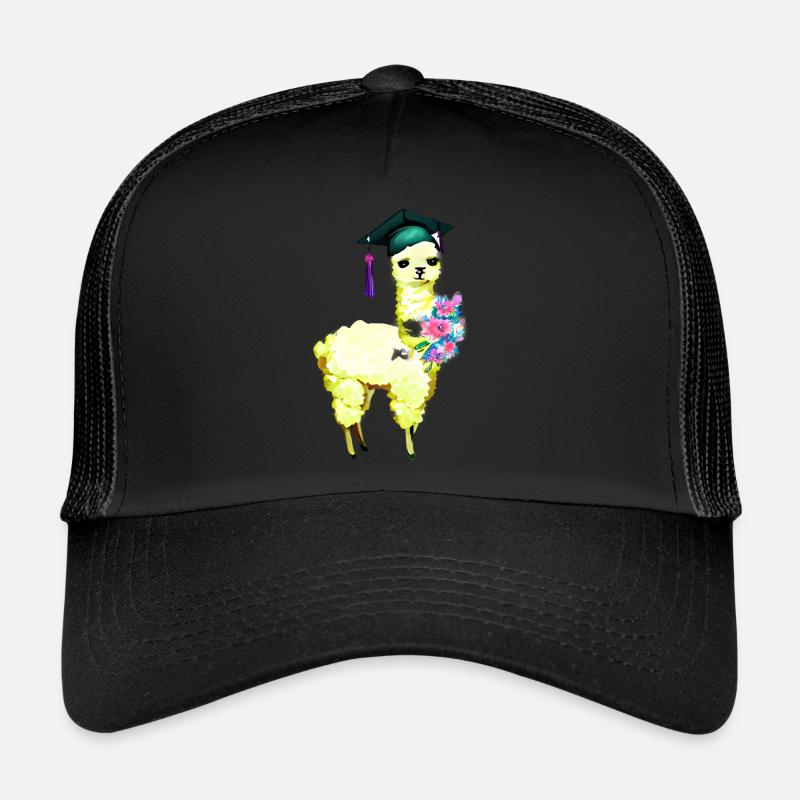 Bachelor Graduate Alpaca Studies School Leaving Certificate Trucker Cap