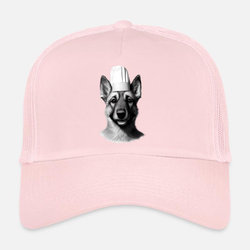 Deutscher Schäferhund Gastronom Hundehalter Kochen Trucker Cap