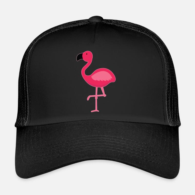 Mignon oiseau flamant rose Casquette trucker 