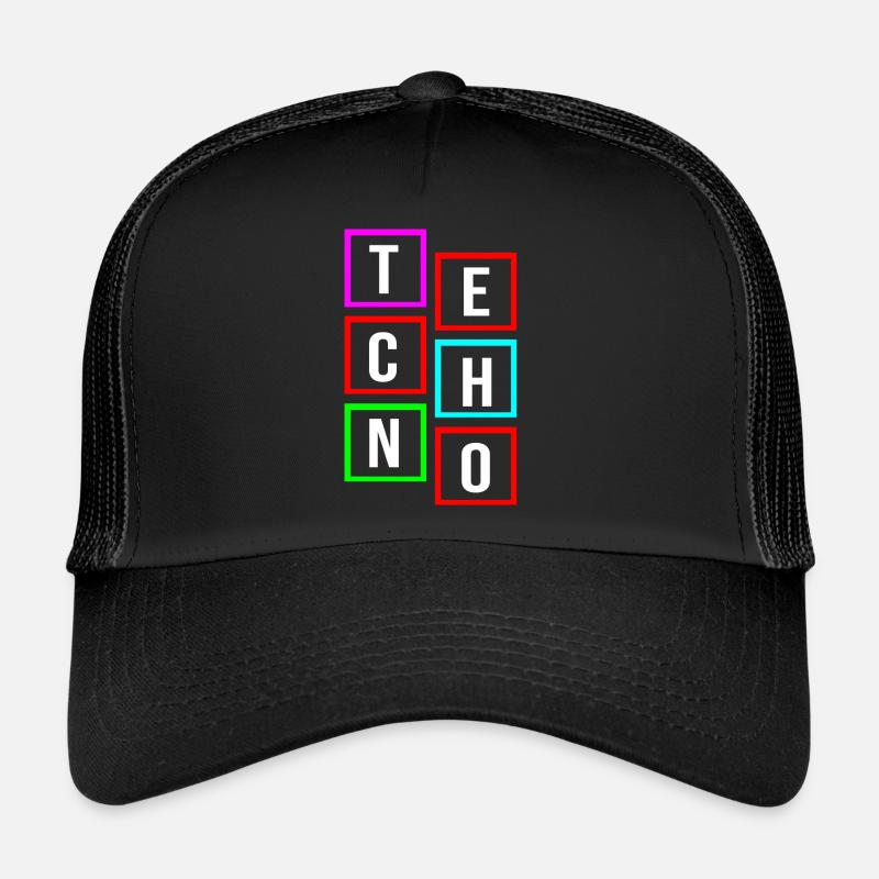 techno logo Trucker Cap