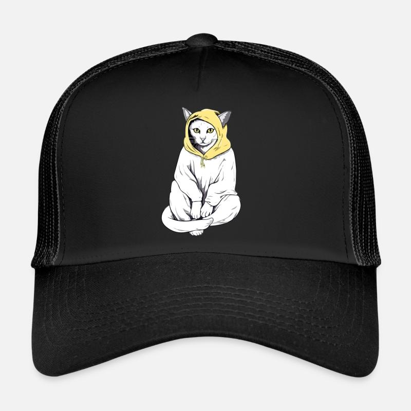 Kroki the Hooded Cat Trucker Cap