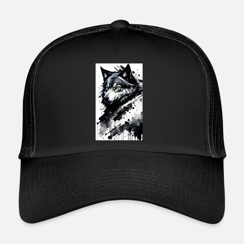 Wolf Pride: Your Style, Your Wildness - Trucker Cap - black/black