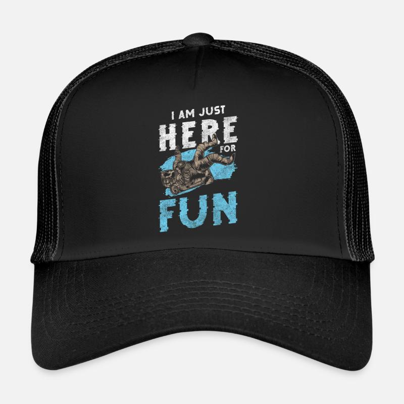 Space, Moon, Galaxy, Space travel - Trucker Cap - black/black