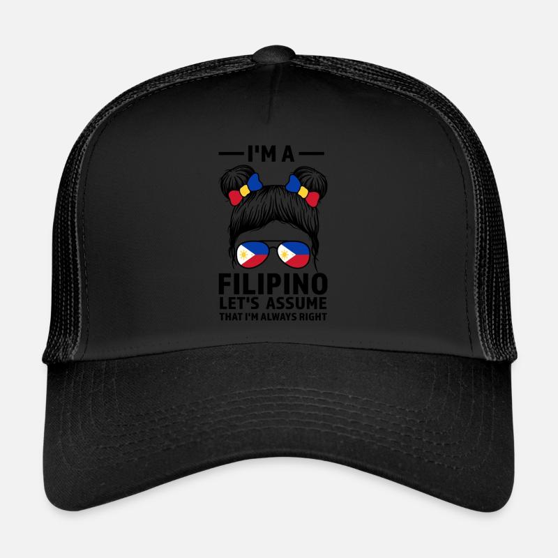 Philippinisch Filipino Philippinisches Geschenk Trucker Cap