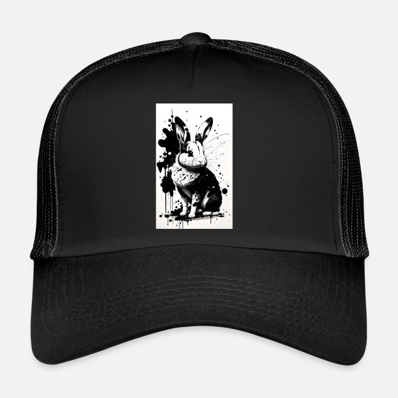 Cute bunny - Trucker Cap - black/black