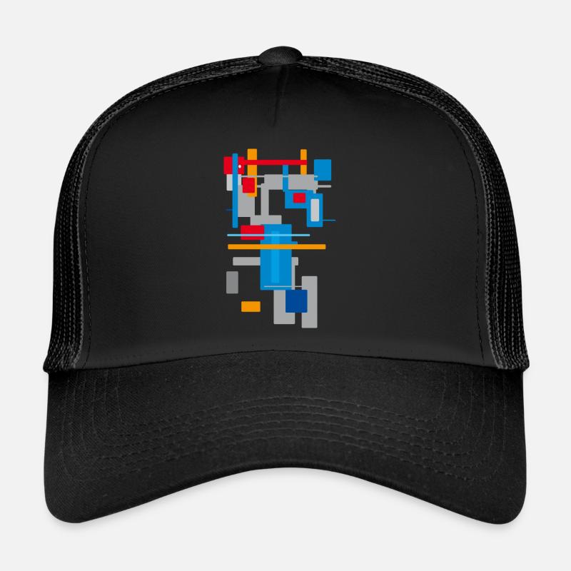 Modèles d’architecture - Casquette trucker  - noir/noir