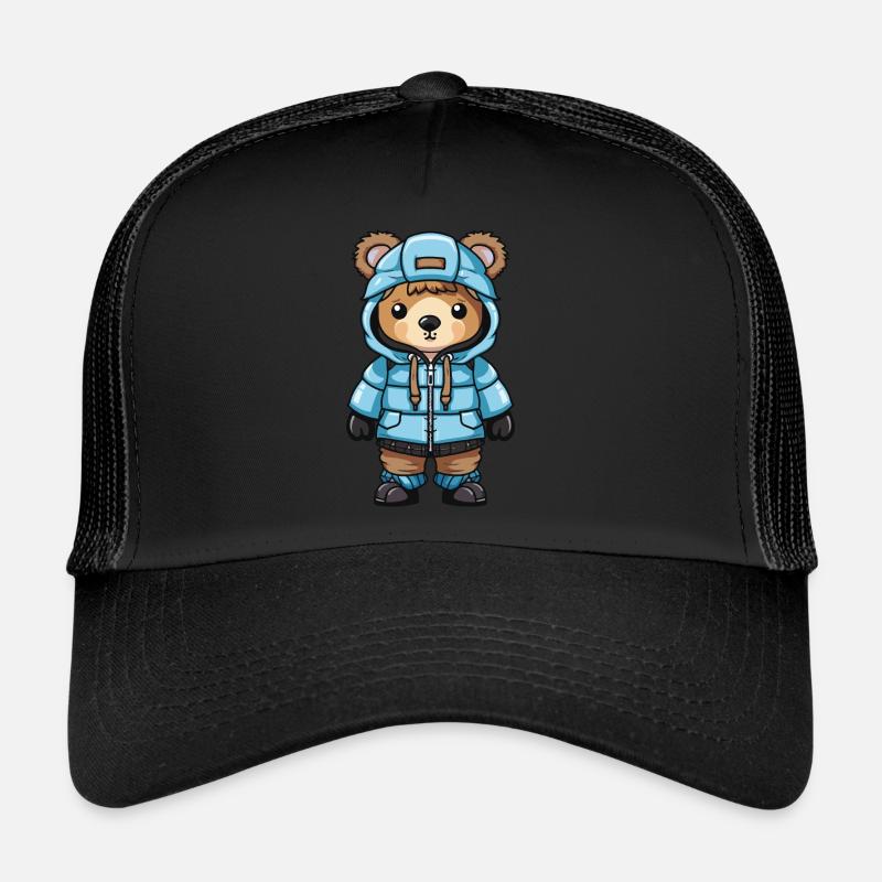 Bear Winter Comic Trucker Cap