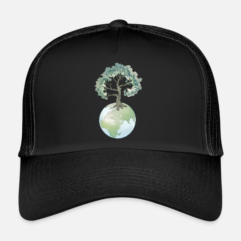 Mother Nature - The Tree That Sustains Our Environment - Trucker Cap - black/black