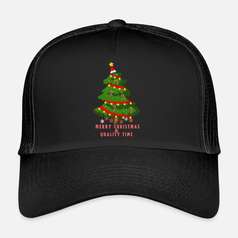 Joyeux Noël - Casquette trucker  - noir/noir