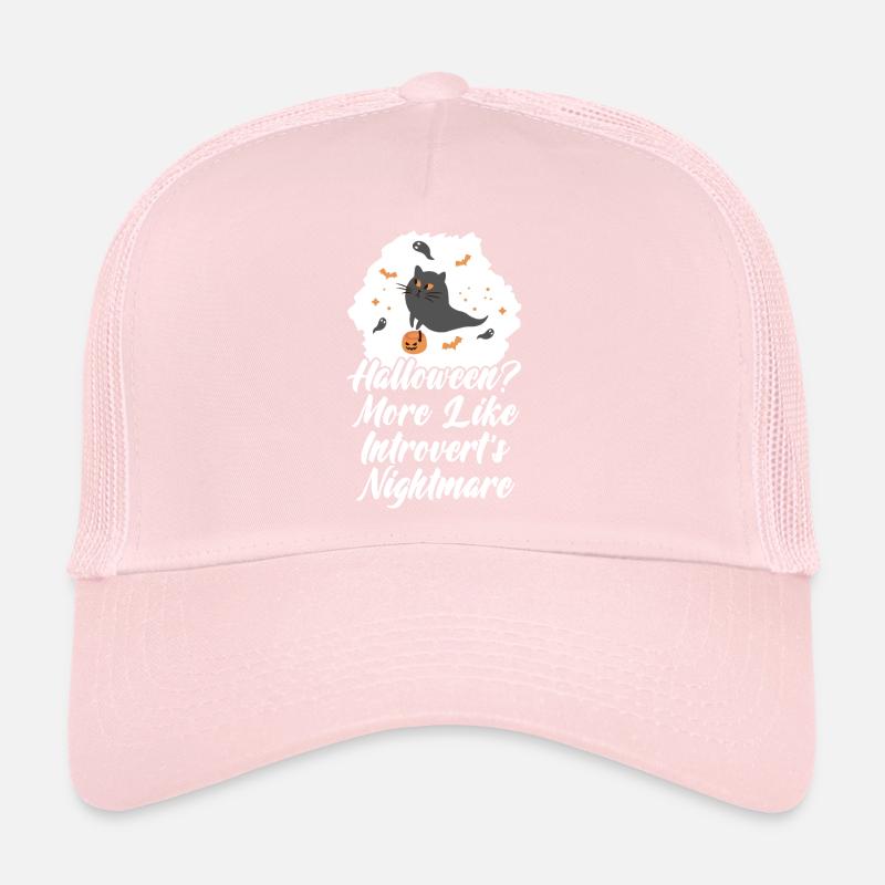 Introvert Anti Halloween Protest Trucker Cap