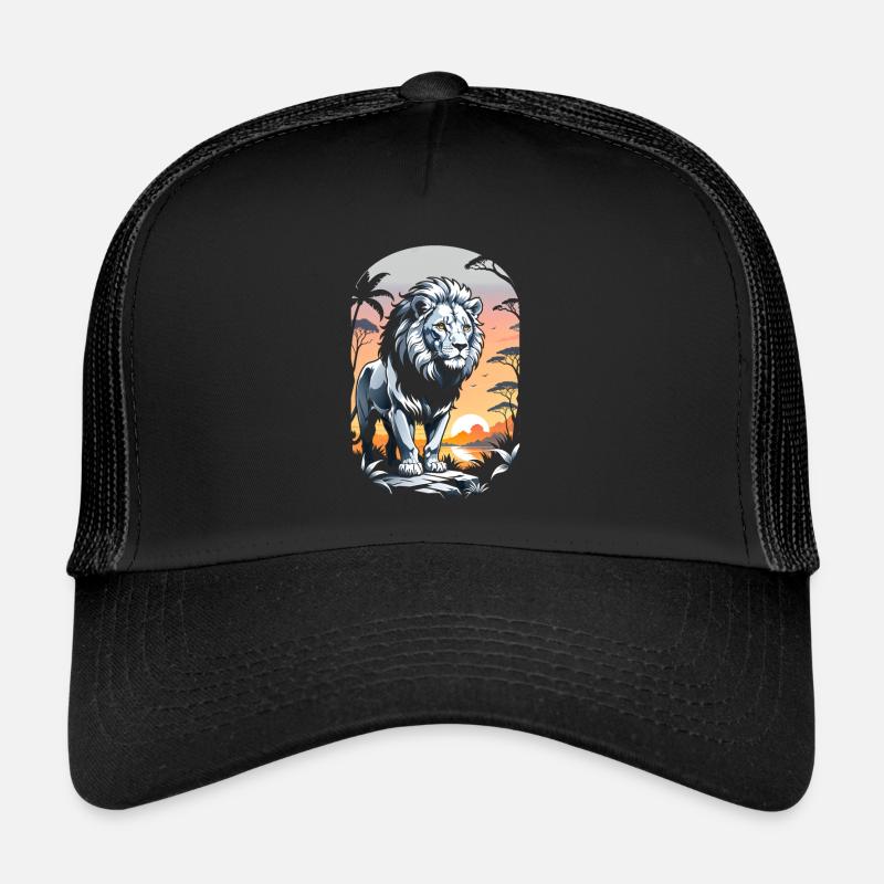 Löwe, Löwenjunges und Dschungel Trucker Cap
