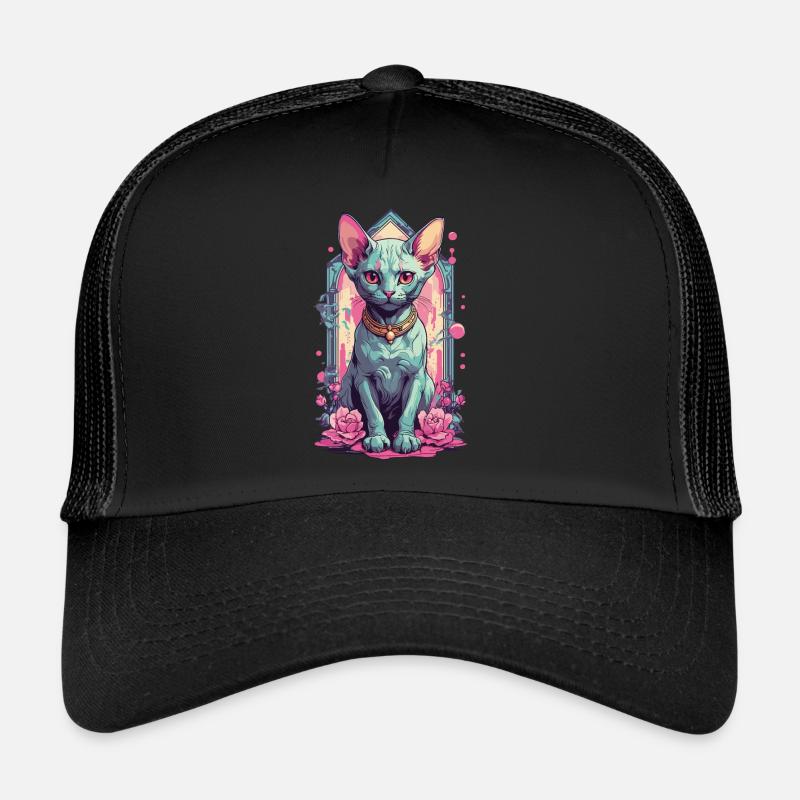 Sphynx Katze Pastel Goth Katzenliebhaber Design Trucker Cap