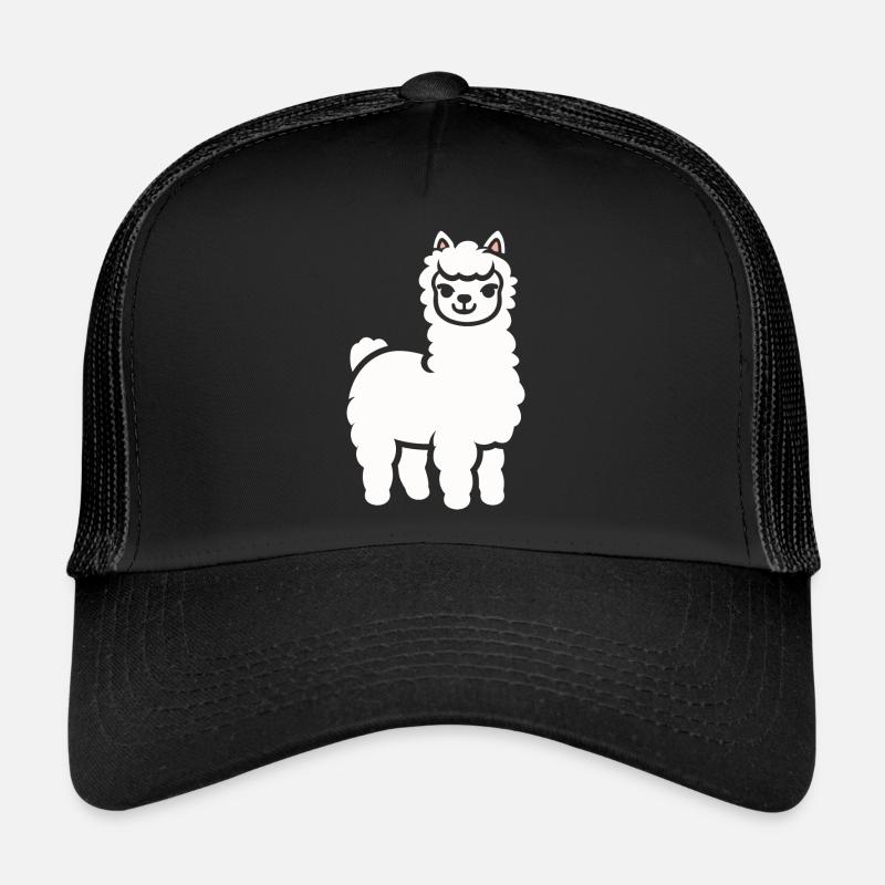 Humour mignon petit lama Casquette trucker 