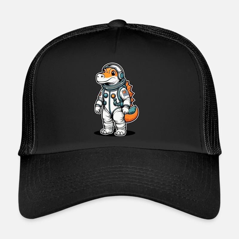 Illustration d’astronaute dinosaure Casquette trucker 