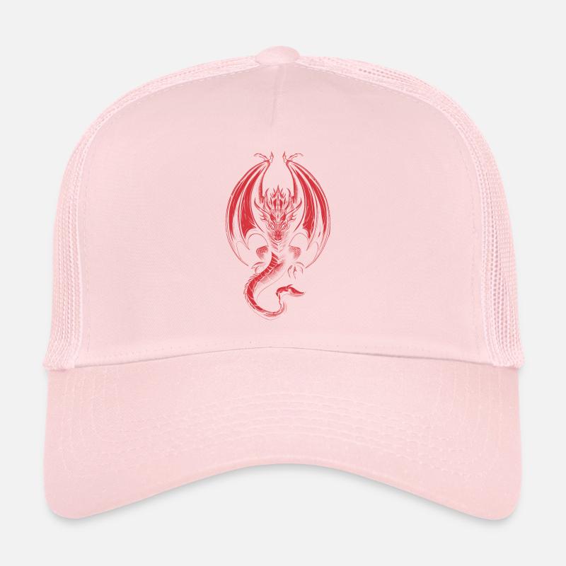 Dragon Rouge Rampant Casquette trucker 