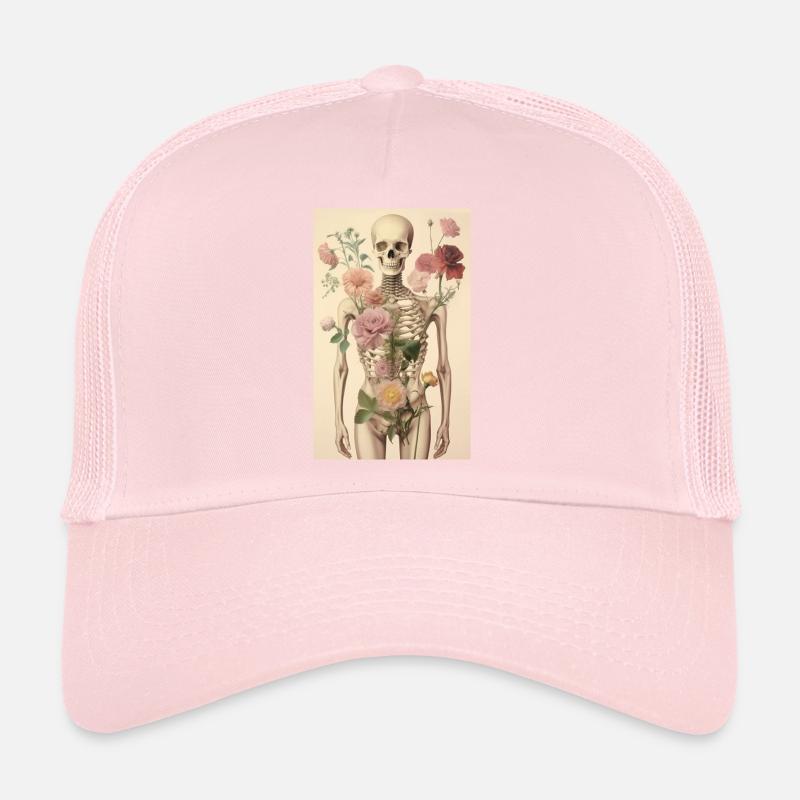 Beau squelette d’os Casquette trucker 