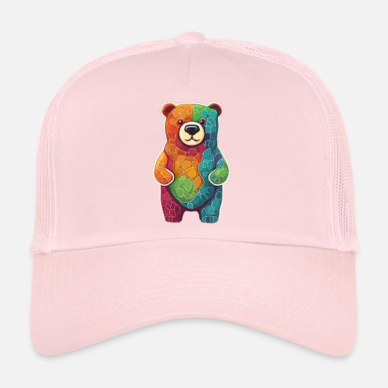 Cooler bunter Bär Gummibär Braunbär Tier Trucker Cap