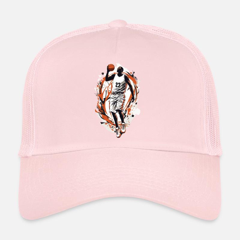 Dynamic Basketball Free Throw Basketball Player Trucker Cap