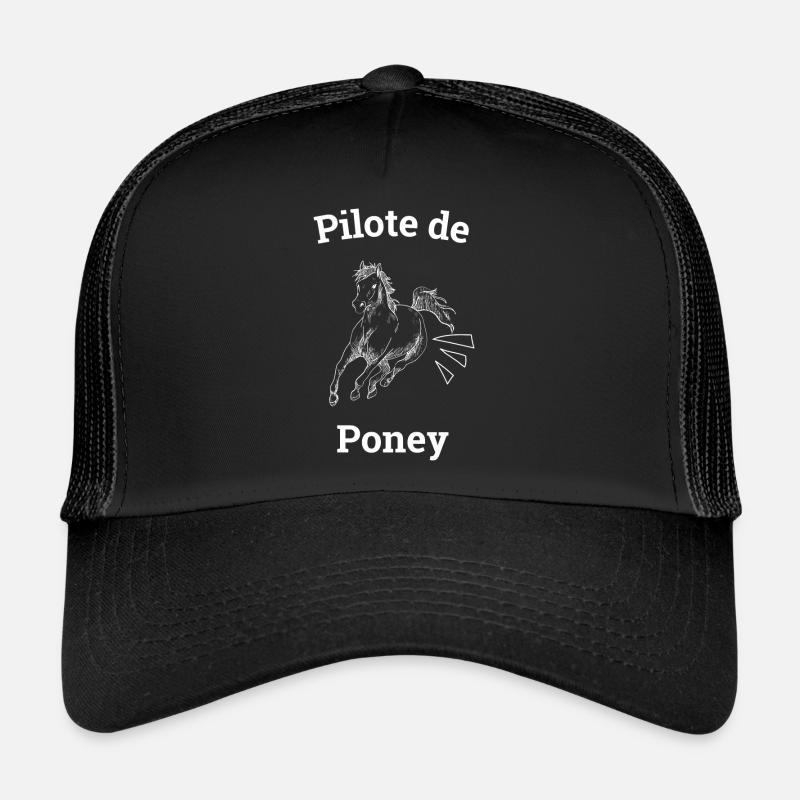 Pony Pilot - Trucker Cap - black/black